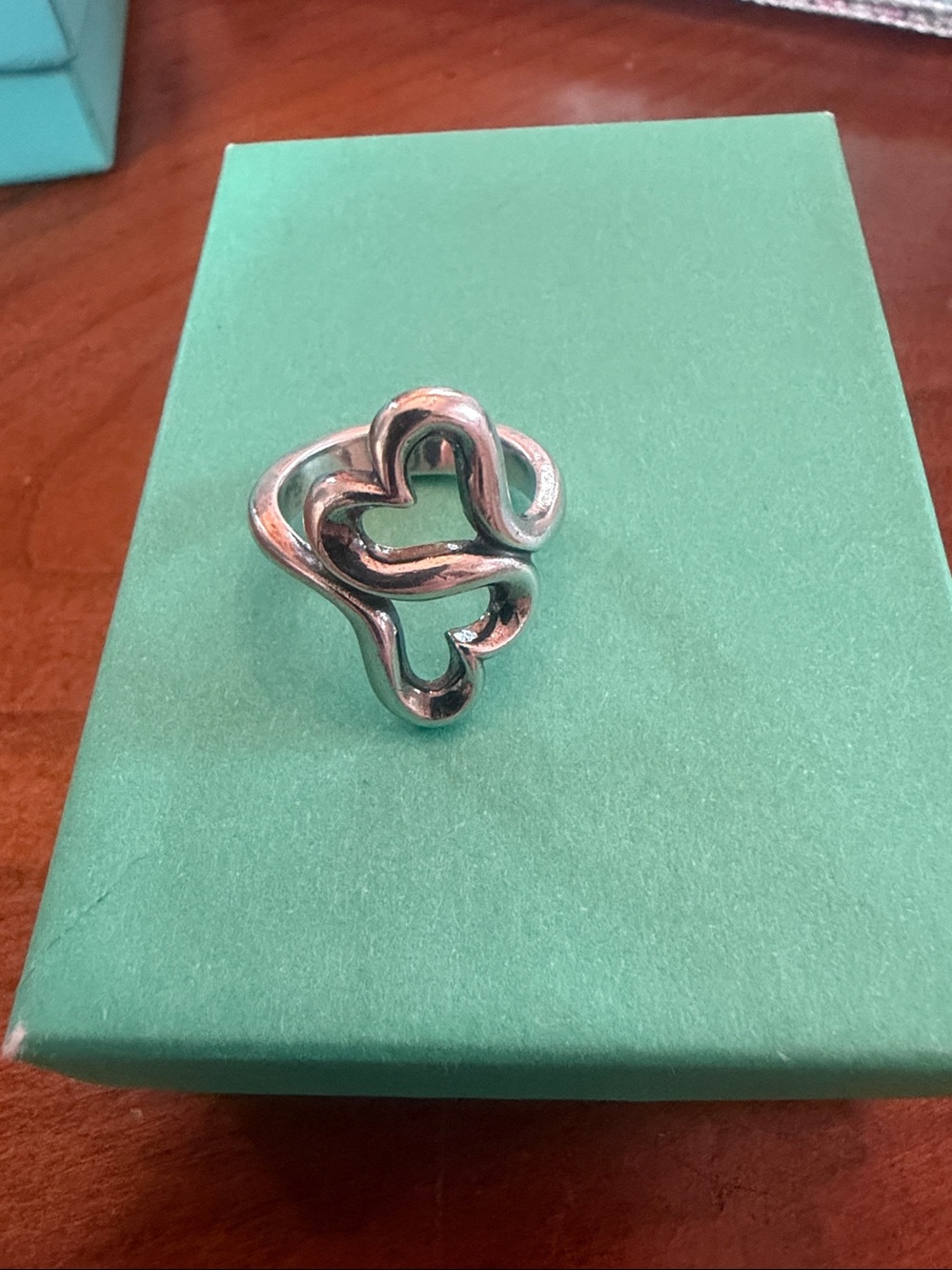 James Avery Double Heart Ring Size 4/5
